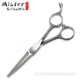 SUS440C Damaskus Pattern Hair Cutting Scissors 5.5 inch